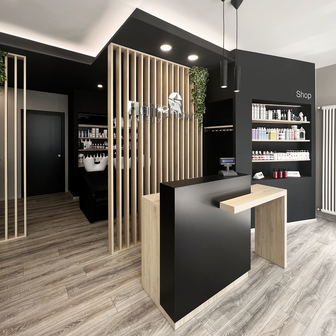 Immagine della reception con focus su bancone